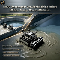 Robot de dragage sous-marin FORBEST D800 avec moteur et PLC 380V, distance de déplacement maximale de 80 m, large couverture d'opération sous-marine