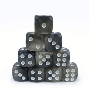 Dados de resina de alta calidad D6 de 12 mm con esquinas redondeadas de dos colores para juegos de mesa transfronterizos y enseñanza - Product Image 4