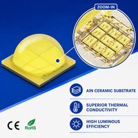 Émetteur LED céramique 50W 7070 blanc froid 6500K pour projecteur de recherche maritime