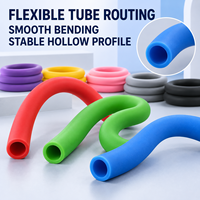 Tuyau en silicone coloré sur mesure OEM, à paroi épaisse, flexible et creux, pour la protection des équipements industriels, des appareils et des composants