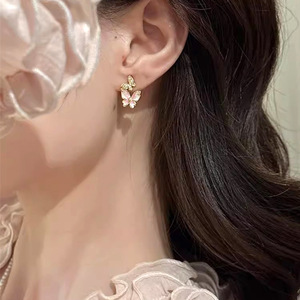 Orecchini a Farfalla da Donna Stile Foresta Pittura a Olio Gioielli alla Moda - Product Image 6