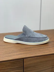 Nouveauté Printemps 2026 : Mocassins de luxe haut de gamme de créateur, à bout fermé, style chaussures bateau, à enfiler, avec empeigne en cuir véritable, légers et robustes - Product Image 3