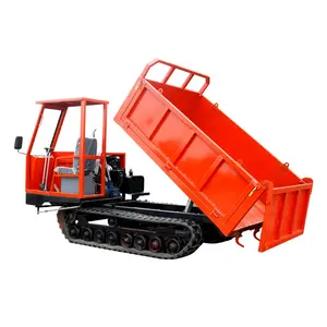 agricultural machinery tracked transporter 1ton 3 ton small crawler mini dumper 2 ton truck for garden