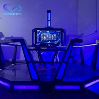 Máquina de juegos de realidad Virtual Space Walk Vr, equipo de juego de plataforma de pie con auriculares Vr, nuevo diseño