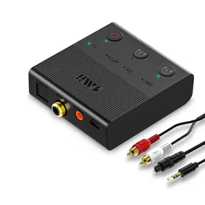 1Mii B02 TV BT Audio Sender 5.0, Dual Link aptX ll Audio Sender 164ft Music Sender