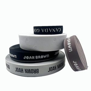 Weaver Custom 40mm de doble cara OEM ODM Jacquard correa elástica banda elástica personalizada para ropa interior - Product Image 1