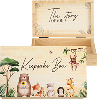 Boîte en bois personnalisée 10cm x 10cm, boîte à souvenirs pour bébé, coffret de rangement en bois, coffret cadeau en bois, boîtes en bois pour cadeaux de bébé