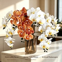 Großhandel Künstliche Schmetterlingsorchidee Realistische Orchideenpflanze Künstliche Blumen mit Topf Orchidee mit Vase