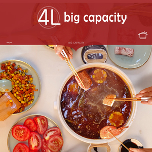 4 Liter High Quality <strong>Electric</strong> Skillets Non-stick Multi-Functional Cooker <strong>Electric</strong> Pot Hot Pot <strong>Cooking</strong> <strong>Pan</strong> With Steamer - Product Image 5