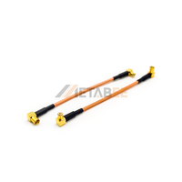 Câble coaxial RF RG316 à angle droit avec connecteur MCX vers jack, longueur personnalisée, 50 ohms