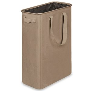 Cesto de Ropa Plegable de 50L, Cesto de Ropa Pequeño y Estrecho con Asas para Dormitorio o Residencia Universitaria - Product Image 1