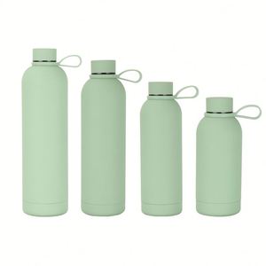 Botella de Agua de Acero Inoxidable con Aislamiento al Vacío de Doble Pared, con Tapa de Boca Ancha, Botellas Deportivas - Product Image 1