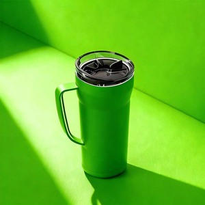 BPA Free 20oz/600ml Tumbler Powder Coated Vacuum <b>Double</b> Layer Stainless Steel Cup with Handle - Product Image 1