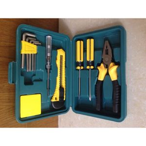 11 Piece Repair Tool Kit Automotive Hardware Combination Set With Hex Keys Screwdrivers Pliers Blade In Case For Car Maintenance - Product Image 2