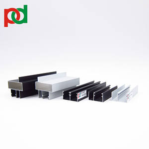 Profilés en aluminium pour main courante avec finition mate couleur bois noir, tubes, angles et canaux de différentes tailles - Product Image 5