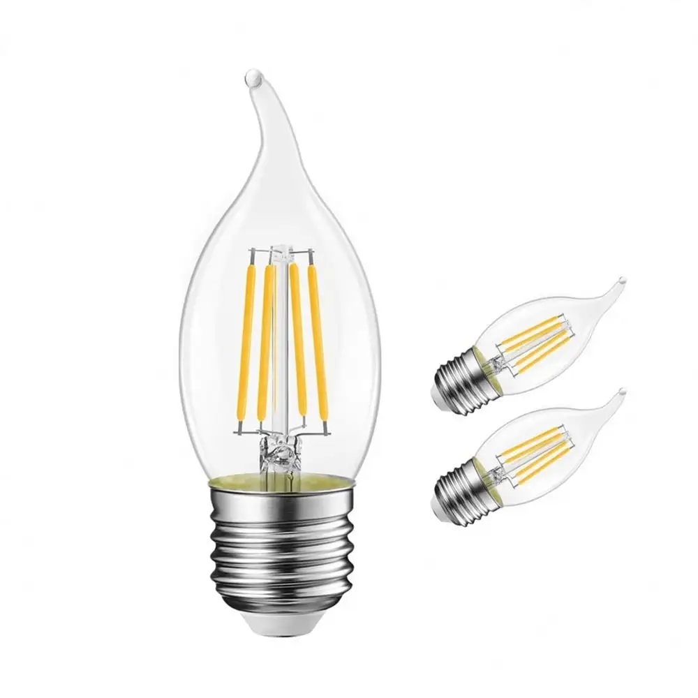 C35 e12 e14 e27 e26 dimmable 100v 220v 12v 24v 36v LED Filament bulb candle light wifi filament bulb