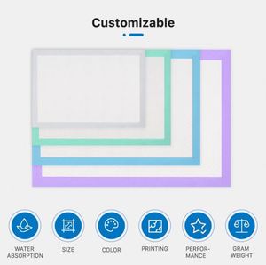Tapis d'apprentissage jetable pour chiots avec matériau en tissu, super absorbant, imperméable IPX7, résistant aux chocs électriques et aux vibrations - Product Image 2
