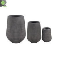 Offre Spéciale grande jardinière de Pot de fleur de jardin minimaliste gris léger pour la maison et l'extérieur vente directe d'usine