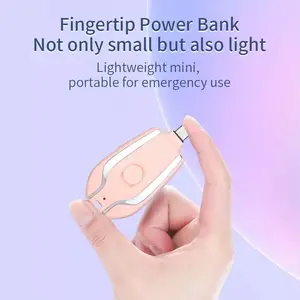 Keychain Portable Charger Keyring Type C Emergency Mobile Phone Small Portable Chargers Mini Phone Keychain Charger Power Bank