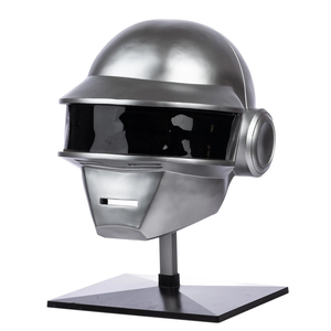 Casco <span class=keywords><strong>Daft</strong></span> <span class=keywords><strong>Punk</strong></span> all'ingrosso, replica indossabile in resina color argento per cosplay di Thomas, oggetti di scena per feste di Halloween - Product Image 4