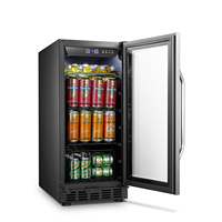 Réfrigérateur à boissons commercial Vantico 80L avec porte en verre, à poser sous le comptoir, pour bar, hôtel, restaurant, vente en gros