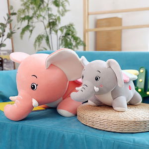 Venta al por mayor elefante Animal muñeca <span class=keywords><strong>de</strong></span> peluche lindo <span class=keywords><strong>Dumbo</strong></span> muñeca elefante muñecas con alas Arco Iris colorido peluche elefante volador juguete - Product Image 2
