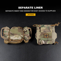 JinTeng Quick Response ReFlex IFAK Kit médical de premiers soins tactique détachable à une main à déploiement rapide