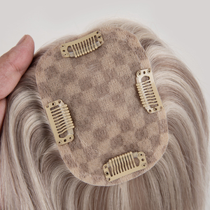 Direct factory glueless <b>wigs</b> human hair Topper for Women <b>Clips</b> European V Lace Virgin Human <b>Wig</b> Factory for Salon Wholesaler - Product Image 4