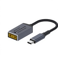 Câble d'alimentation Cantell 65W 100W 12V DC vers USB Type C mâle avec boîtier en aluminium, contacts en nickel, 2 broches
