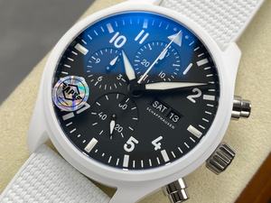 Montre mécanique de luxe de qualité supérieure 41,9 mm APS Factory Cal. Montre en céramique blanche multifonctionnelle Chrono 69385 Movement - Product Image 3