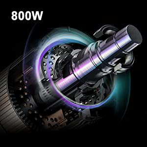 Mixeur multifonction 4-en-1 800W à immersion avec 2 lames, coloris argenté, et mixeur 4500W 5500W argenté - Product Image 3