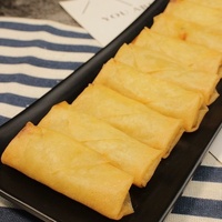 Big Spring Rolls Tsukiji Frozen Fried Snacks Breakfast Pastries Desserts Wholesale Bagged Instant Food Red Bean Paste Children