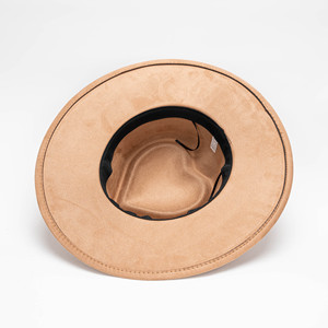 Topi Fedora Berbentuk Mahkota Hati dengan Pita Kepang Pinggiran Lebar Bahan Suede Imitasi Kasual Pesta Unisex - Product Image 5