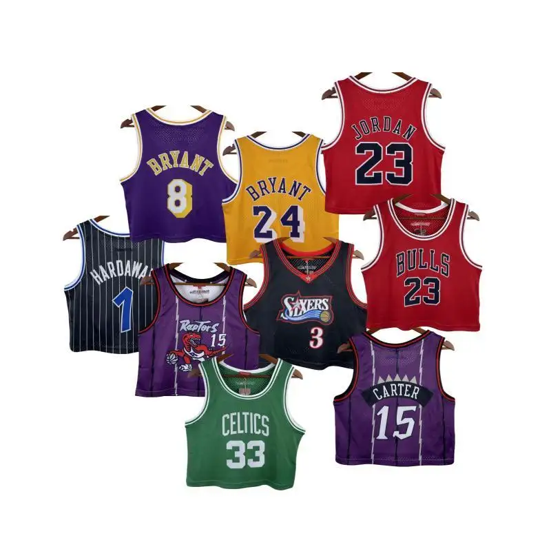 MN atmungsaktive Retro Basketball Trikot Frauen kurzes Design sexy Jugend Basketball tragen Basketball Trikot Design für Mädchen