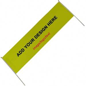 Bannière personnalisée en polyester écologique à suspendre, impression numérique, signalisation personnalisée pour fête d'anniversaire, événement sportif extérieur, équipe - Product Image 1