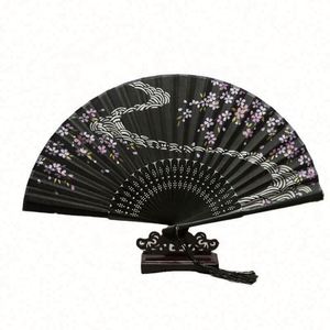 พัดลมแบบมีเชือกผูกมือพับได้ทำจากไม้ไผ่ปรับขนาดได้ใหม่ล่าสุด - Product Image 4