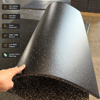 Tapis de sol de gym en caoutchouc durable et écologique, haute densité, amortissant les vibrations, antidérapant, en EPDM, pour la maison, le garage, la zone de tir, le jardin