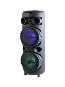 Amplificateur <span class=keywords><strong>de</strong></span> basses avec 2 woofers <span class=keywords><strong>de</strong></span> 8 pouces, micro sans fil, enceinte portable, caixa <span class=keywords><strong>de</strong></span> som, haut-parleur à bas prix - Product Image 3