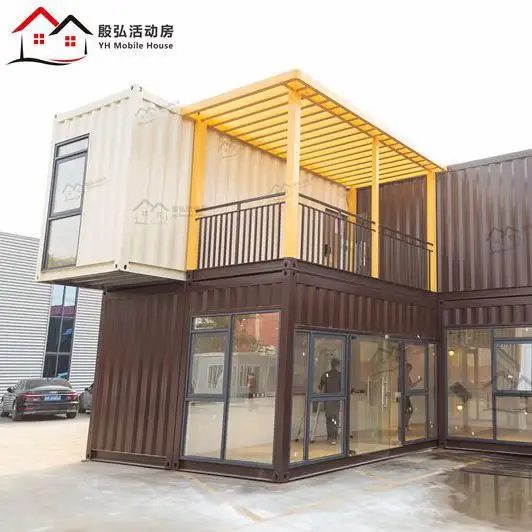 Phong cách Châu Âu prefab nhà prefab nhà sẵn sàng thực hiện Kinh Tế xách tay cafe cà phê cửa hàng container nhà