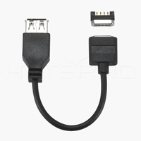 Cable Magnético HYTEPRO M590 Negro de 4 Pines Pogo a USB A Hembra, TPE 0.15M, Carga y Sincronización de Datos, RoHS para Dispositivos IoT Industriales