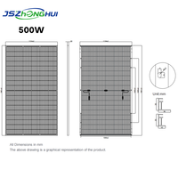 Panneau solaire bifacial à double face en verre anti-déformation à longue durée de vie 500W 600W 700W 720W pour centrale photovoltaïque au sol