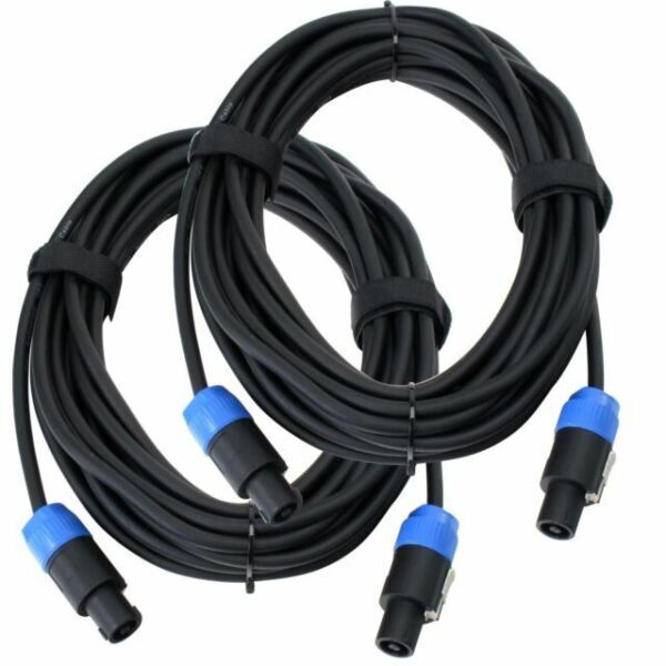 1.6 Square mm Copper Audio Cord Speakon Male Female DJ Speaker Cable Wire Twist Lock PVC Jacket Foil 5m RCA DJ Equipment