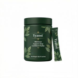 Café Instantáneo con Hojas Botánicas, 10g*10 Sobres, Impresión de Hojas Verdes Oscuras Dibujadas a Mano, Frasco de Plástico, OEM, Etiqueta Privada Personalizada, Venta al Por Mayor - Product Image 1