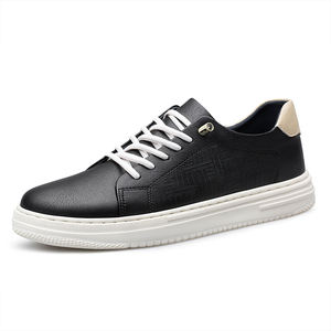 Zapatos de otoño para hombre, con puntera de cuero vacuno, transpirables, con pequeños orificios, nuevos, ligeros, casuales, blancos, deportivos, de caña baja, con suela de goma. - Product Image 6