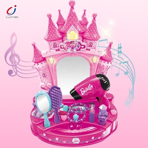 Ensemble de maquillage électrique pour filles B/O, coiffeuse château de rêve, sèche-cheveux, jouet de beauté pour filles - Product Image 2