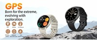 Montre connectée sportive GPS HT43 avec suivi d'activité, étanche 3ATM, certifiée CE UKCA FCC TELEC, suivi de la santé, montre connectée