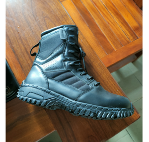 Bottes tactiques pour hommes DFD1201 noires personnalisées, 4 saisons, sécurité - Product Image 2