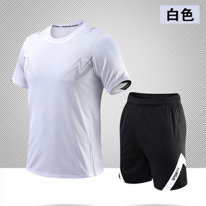 Conjunto <span class=keywords><strong>de</strong></span> dos piezas <span class=keywords><strong>de</strong></span> <span class=keywords><strong>verano</strong></span> para <span class=keywords><strong>hombre</strong></span>, Conjunto <span class=keywords><strong>de</strong></span> camiseta deportiva y pantalones cortos, traje deportivo para <span class=keywords><strong>hombre</strong></span>, chándal <span class=keywords><strong>de</strong></span> manga corta a la moda - Product Image 3