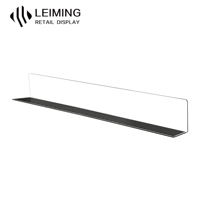 Panneau Protecteur PVC 45x4x6cm Longue Portee en L Magnetique pour Etagere Frigorifique Fruits Legumes Supermarche