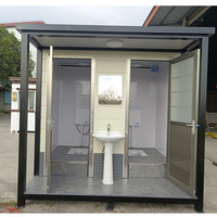 Toilettes portables d'extérieur AsyvA, toilettes publiques écologiques Apple House pour chantier de construction